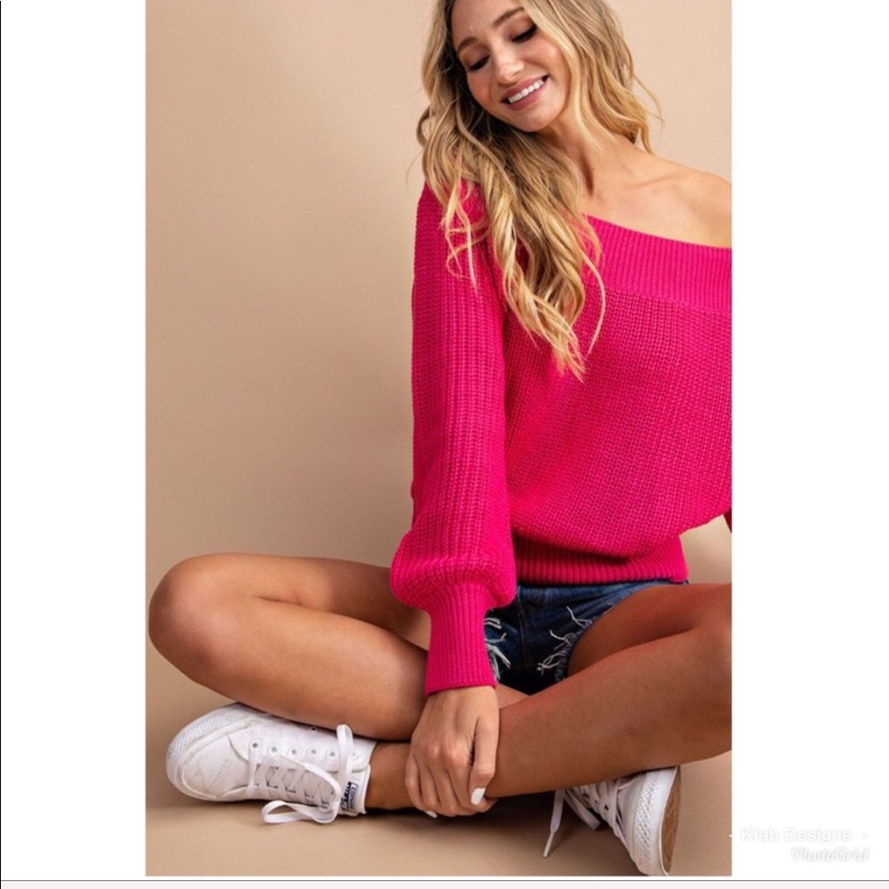 💕LAST 1! Chunky Ballon Sleeve Sweater! - Picture 4 of 4